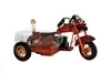 0,35 L Holz  Motorrad mit Beiwagen